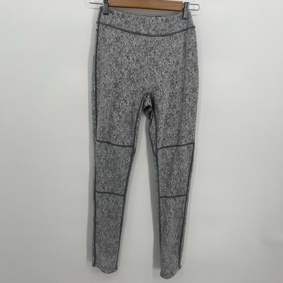 Gymshark Dry S Grey White Heather Yoga Workout Leggings - Picture 1 of 11
